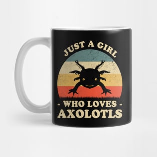 Just A Girl Who Loves Axolotls Cute Axolotl Lover Mug